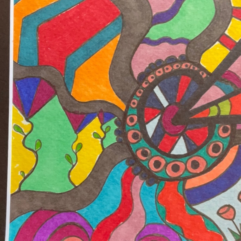 Original Intuitive Abstract Drawing - Picture 3 of 4